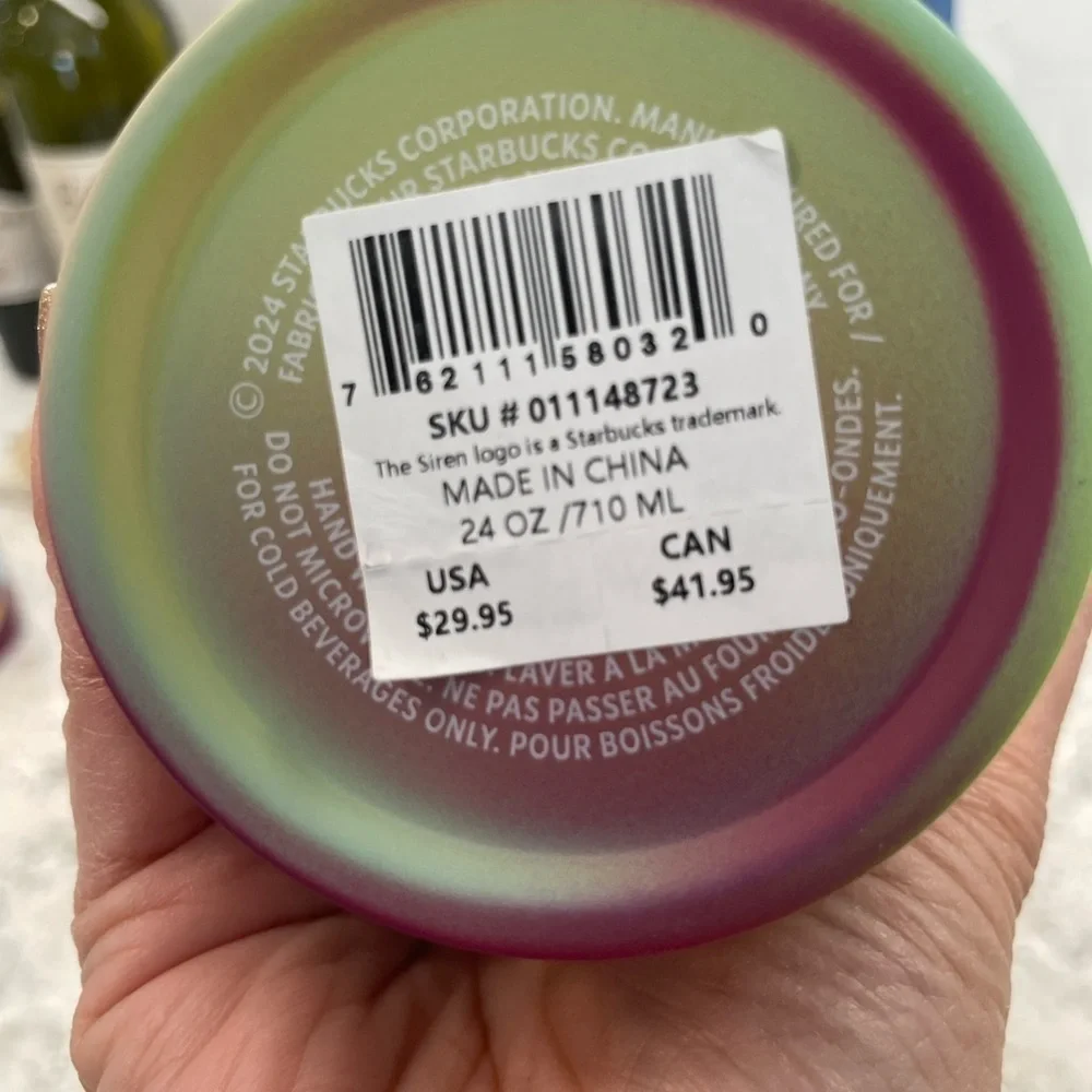 Starbucks 2024 Spring MultiColor Spray Gradient Ombre Tumbler. Brand New. NWT!